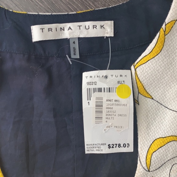 New with tags!    Trina Turk linen dress size 4 - Picture 2 of 8